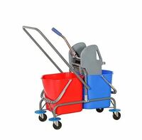 Тележка для уборки с двумя ведрами по 25 л, отжимом Afc-group