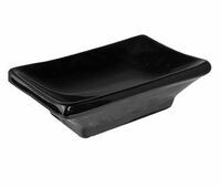 Соусник прямоугольный  9х7 см  KunstWerk  фарфор черный