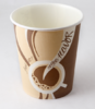 Стакан бумажный 250 мл D80 мм COFFEE однослойный дизайн