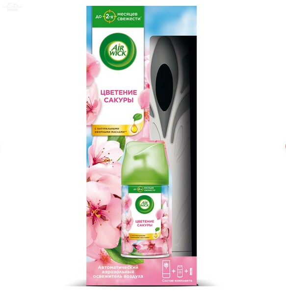 Диспенсер для освежителя воздуха 250 мл Аирвик Цветение сакуры Диспенсер для освежителя воздуха 250 мл Аирвик Цветение сакуры