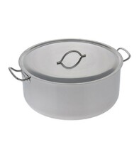 Кастрюля 20 л D39,6 см нерж.сталь с крышкой без ТРС  Амет