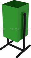 Урна уличная 25 л квадратная усиленная