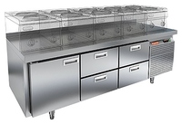 Стол морозильный HICOLD GN 122/BT LT с бортом