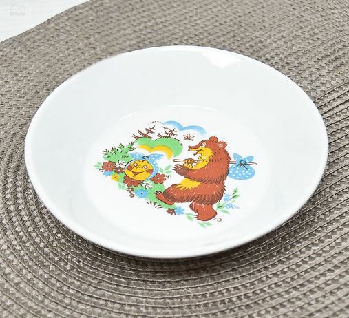 Салатник 200 мл D14 см Блюдце-тазик Веселый колобок Дулево Салатник 200 мл D14 см Блюдце-тазик Веселый колобок Дулево