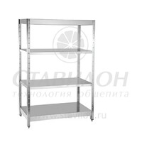 Стеллаж для тарелок СТЛ-П 1200/300/1600 ТНН 4   нержавеющая сталь  оцинкованная сталь