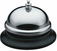 Звонок настольный KW-trio для ресепшн, хромированный