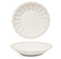Тарелка глубокая 22 см 450 мл LACE & CRAB TABULA  фарфор, айвори