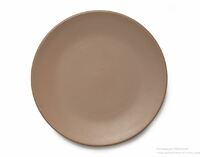 Тарелка мелкая 28 см NATURAL MATT PETYE  коричневый фарфор