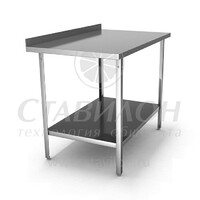 Стол производственный с бортом СРТ-ПО 1100/600/870 ТНН полка оцинк АСС  оцинк сталь