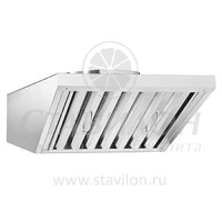 Зонт вытяжной встраиваемый ЗВВ-900  Абат для пароконвектоматов типа Абат ПКА-20-1/1   с козырьком  свет, вентилятор