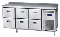 Стол морозильный Abat СХН-70-02 (6 ящиков, борт)