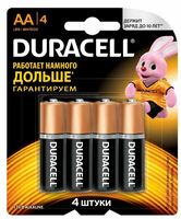 Батарейка Duracell LR6 AA BL4 (пальчиков.)
