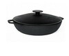 Сковорода-жаровня 36  см с крышкой  чугун  с двумя ручками  Гардарика