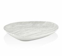 Тарелка мелкая19х16,5 см Island Ombra By Bone фарфор белый