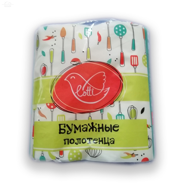 Полотенца бумажные 2 слоя 2 рул/уп LOTTI-мини белый Унипак Сервис Полотенца бумажные 2 слоя 2 рул/уп LOTTI-мини белый Унипак Сервис