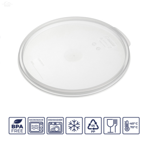 Крышка для контейнера d23см, прозрачная, п/п (контейнер 76721,76722) GASTROPLAST Крышка для контейнера d23см, прозрачная, п/п (контейнер 76721,76722) GASTROPLAST