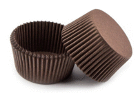 Тарталетка D35 мм H22,5 мм коричневый