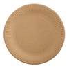 Тарелка бумажная D180 мм столовая крафт ЭКО
