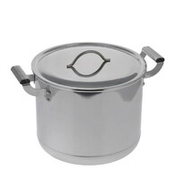 Кастрюля 20 л D31,6 см нерж.сталь с крышкой Эконом без ТРС Амет